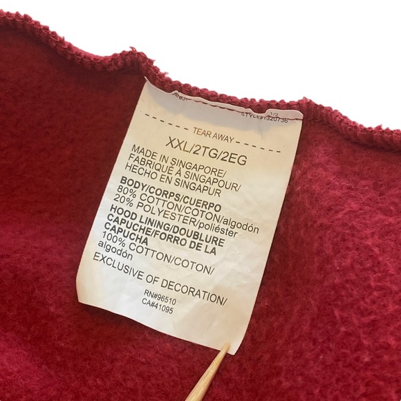 Burgundy UNDER ARMOUR Pullover Hoodie With Front Pouch - Men’s XXL / 2XL - Picture 8 of 12